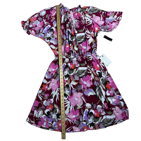 Maggy London Floral Dress Size 2 NWT Berry Pink - Picture 12 of 13